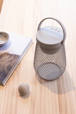 Logotrade advertising product image of: Aurora RCS recycled plastic USB re-chargeable table lamp